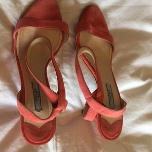 Hot pink Prada heels